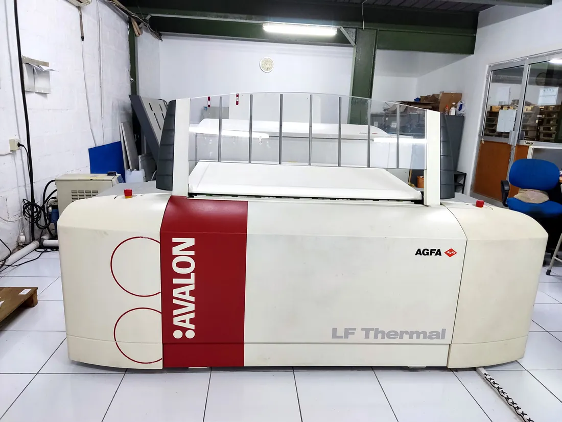 AGFA Avalon prepress machine at the company facility